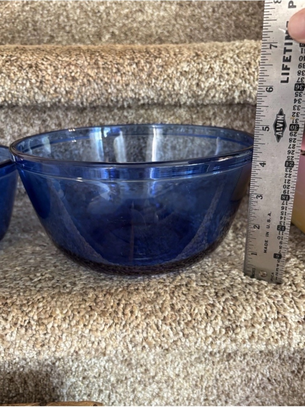Chor Cobalt Blue Glass Mixing Bowl - Picture 3 of 5